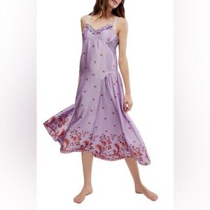 x Intimately FP On My Own Printed Maxi Dress in Lilac Combo